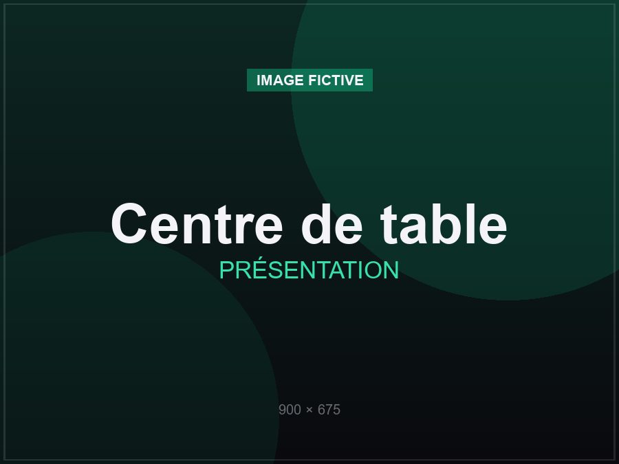 Centre de table personnalisé en impression 3D