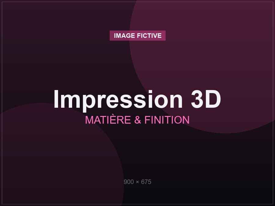Matière, qualité et livraison