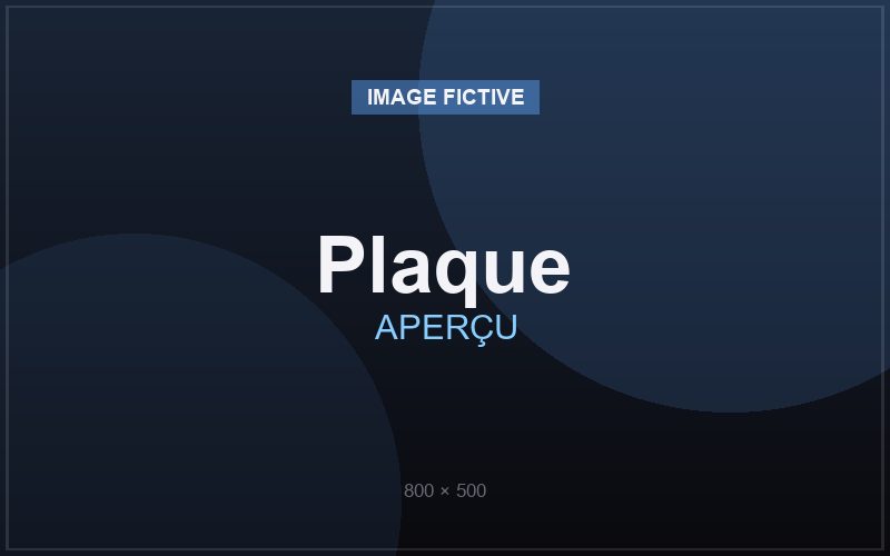 Plaque personnalisée en impression 3D