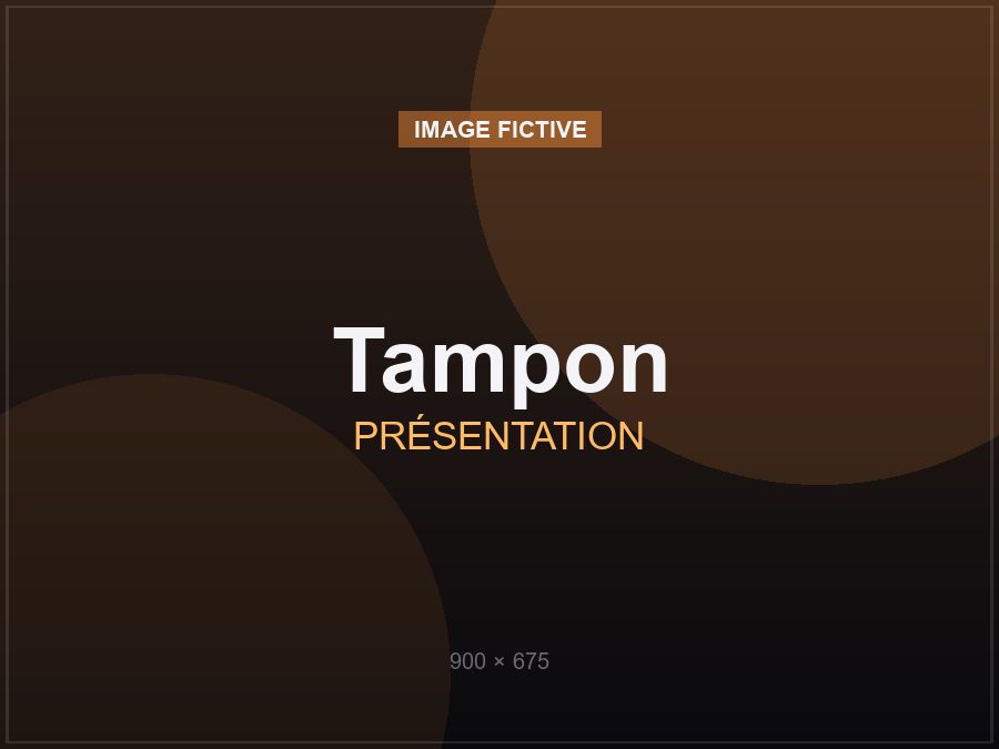 Tampon personnalisé imprimé en 3D