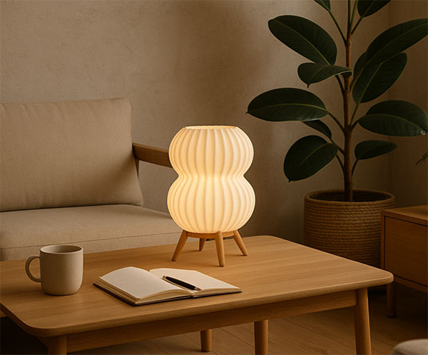 Lampe déco imprimée en 3D